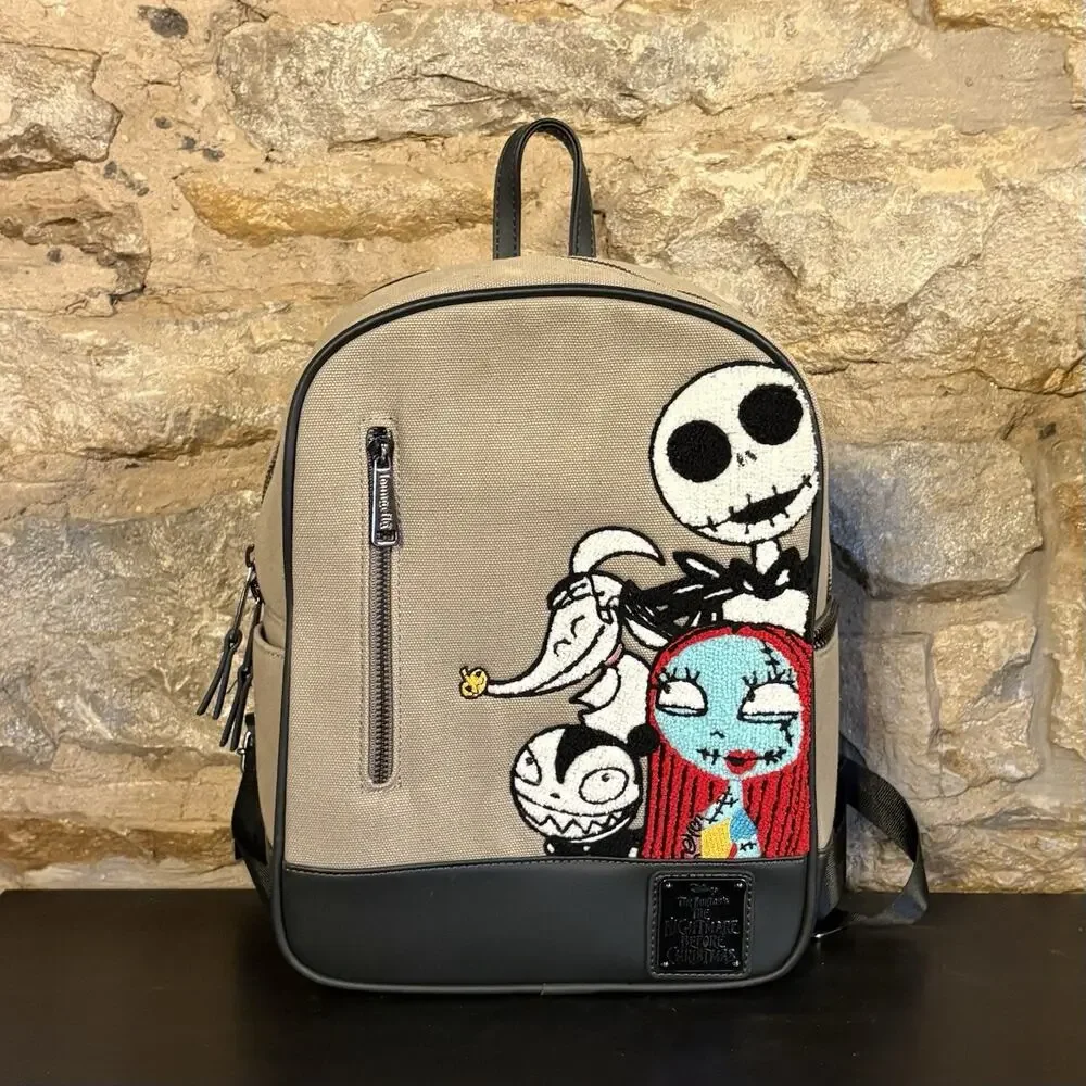 Loungefly Disney The Nightmare Before Christmas Chenille Characters Backpack